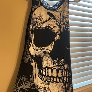 Short dress skull design
